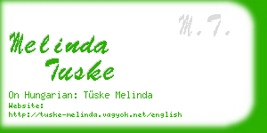 melinda tuske business card