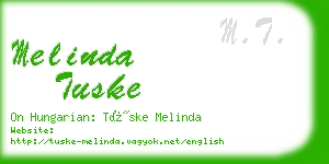 melinda tuske business card